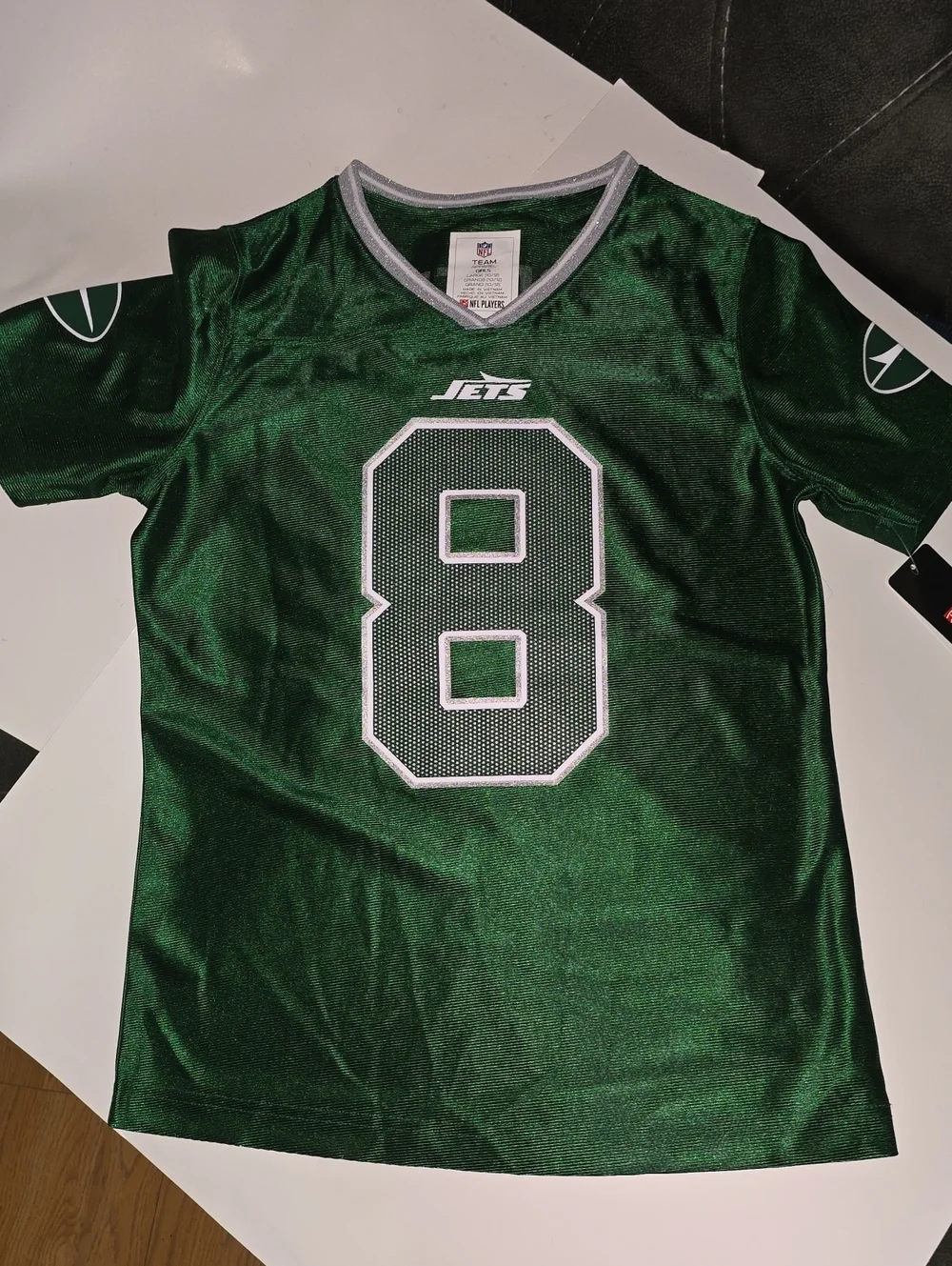 NFL Green #8 Jets Football Jersey